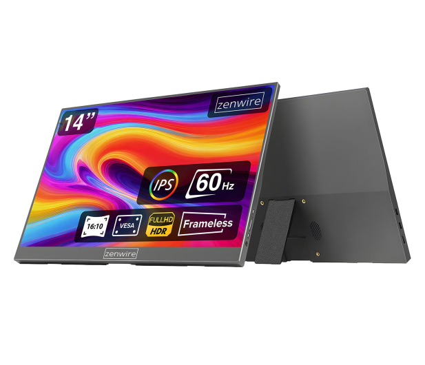 Zenwire Monitor Przenośny 14 cali USB-C Full HD 1920x1200 HDMI - 1604724 - zdjęcie 2